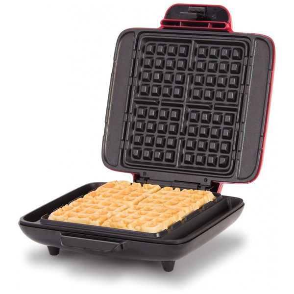 sem bagunça máquina de waffle belga, 1200 watts, vermelho, DASH DNMWM400, Vermelho