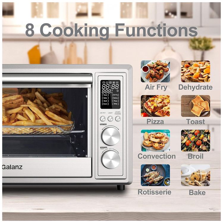 Forno-Multifuncional-1800W-30L-8-Funcoes-Aco-Inox-110v-foto-2