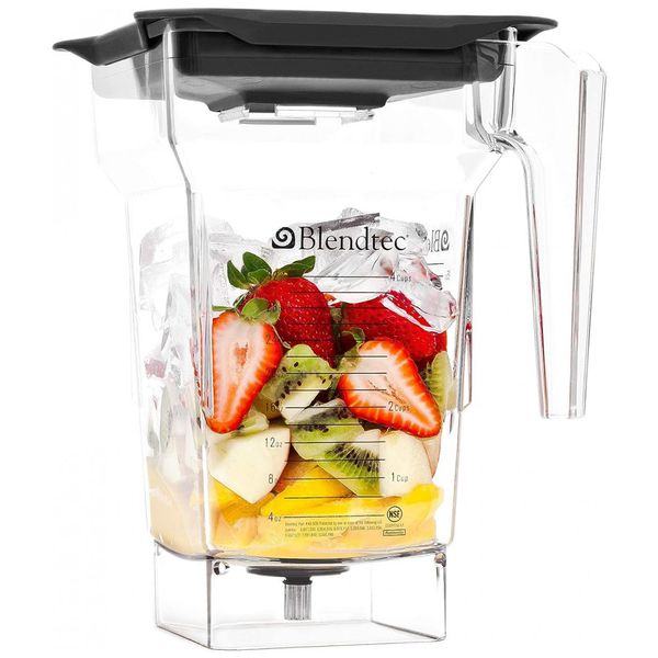 Copo, Jarra para liquidificador, com tampa, capacidade de 2 L, 75OZ, BLENDTEC, Preto