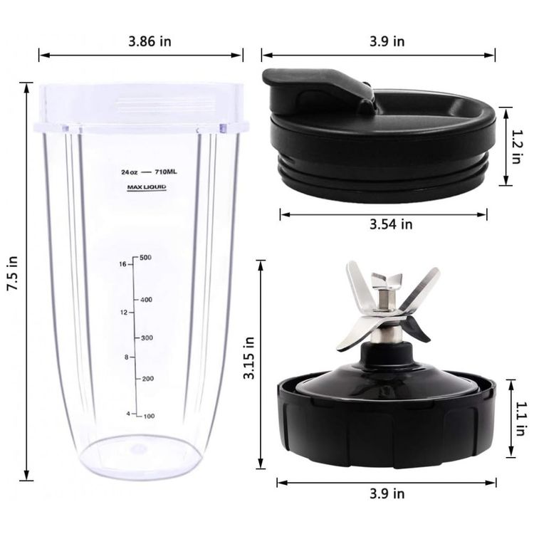 Pecas-de-reposicao-para-liquidificador-Ninja-com-2-copos-de-foto-4