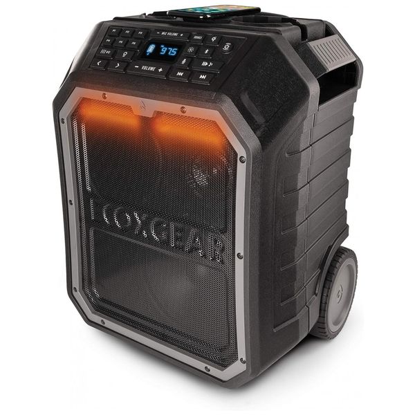Caixa de Som EcoBoulder MAX, Prova D, Bluetooth, 120 W, com Luz, 110v, ECOXGEAR GDI EXBDR310, Preto