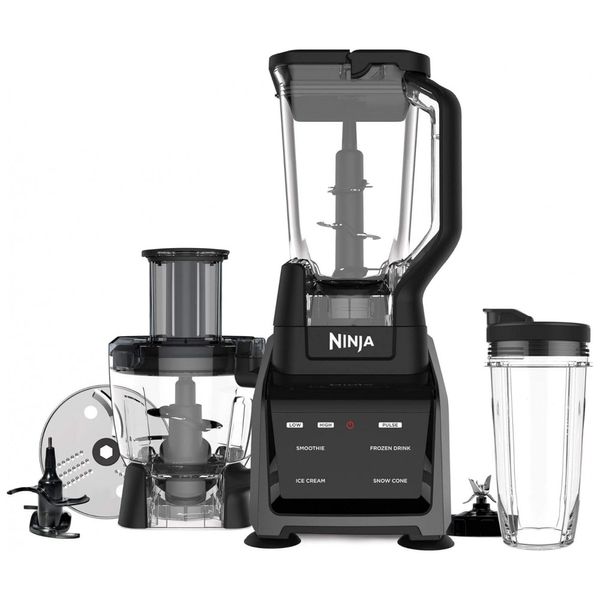 Liquidificador e Processador de Alimentos Intelli Sense Advanced Auto IQ, 1200W, 110V, SHARKNINJA CT680SS, Preto