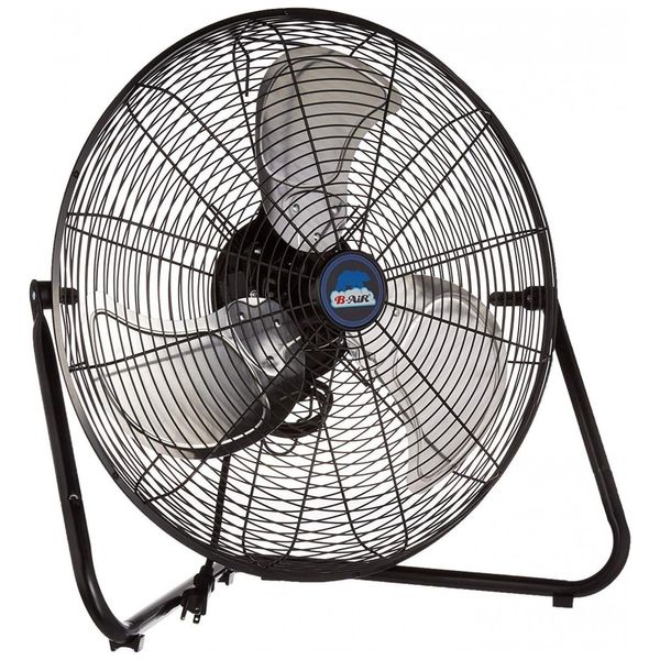 Ventilador Industrial, Residencial Alta Velocidade CFM 4650, 157W, Diâmetro 51cm, 110v, B AIR SAFF 20, Preto
