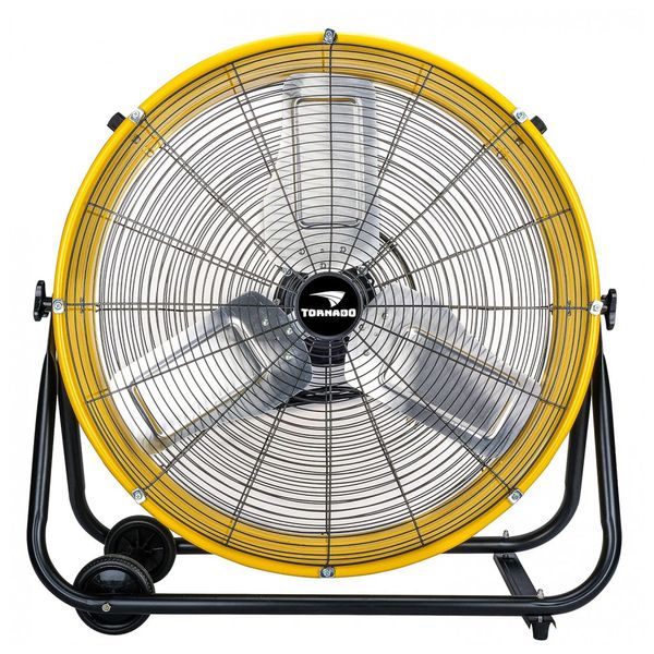 Ventilador de Piso Industrial com 3 Velocidades, 110V 220W, Tornado, Amarelo