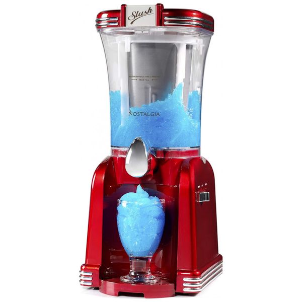 Máquina de bebida gelada, 32 onças, vermelho retrô, NOSTALGIA SM32RR, Vermelho