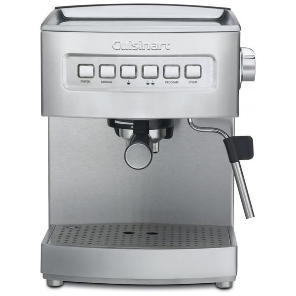 Cafeteira Elétrica Programável Expresso Programável, Aço Inox, 15 Bar, 110v, CUISINART EM 200NP1, Prateado