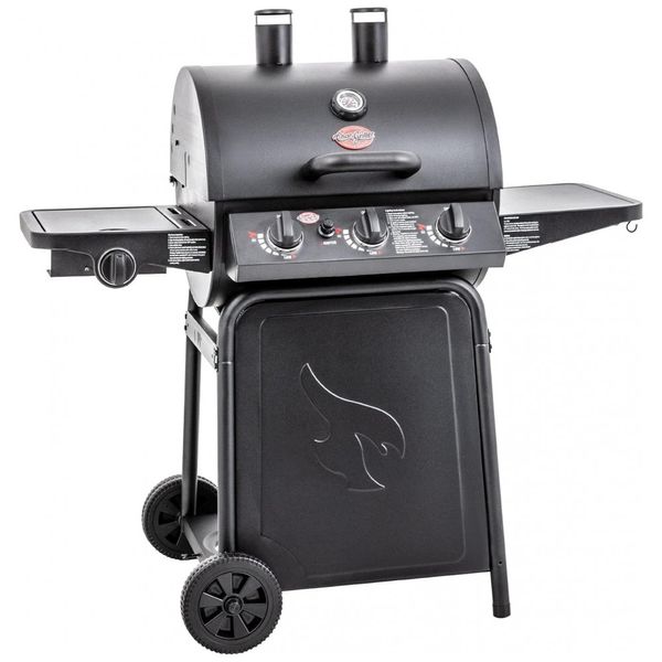 Churrasqueira a gás Grillin Pro 40.800 BTU, preto, CHAR GRILLER E3001, Preto