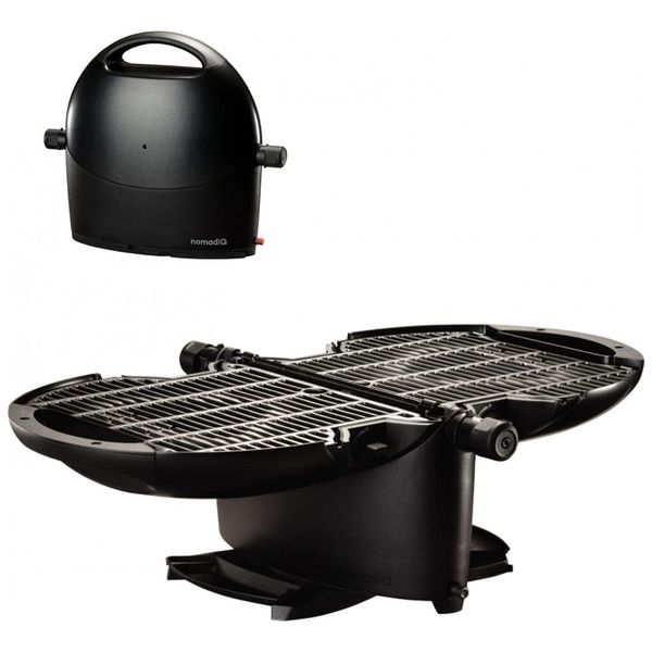 Churrasqueira a Gás Portátil serve até 5 Pessoas, 5000 BTU, 110v, NOMADIQ, Preto