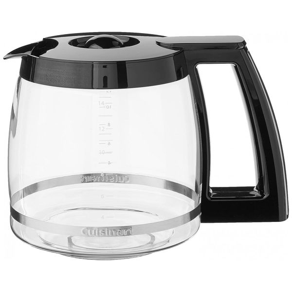 Jarra de vidro de reposição para 14 xícaras preta, CUISINART DCC 2200RC, Preto
