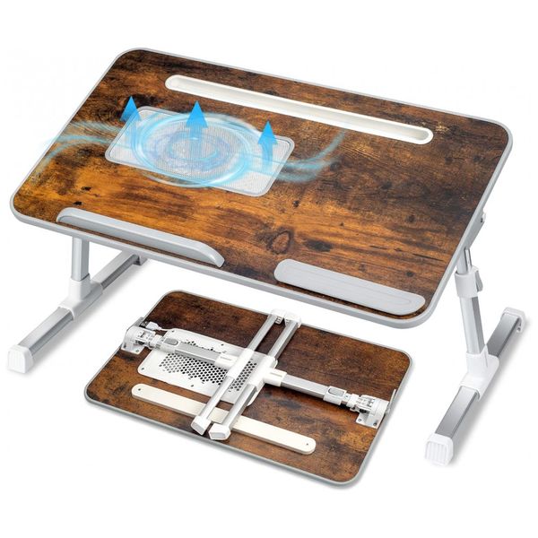 Mesa de bandeja de cama para laptop, cama de mesa para laptop para comer, escrever, suporte de leitura portátil para ipad para notebook com
