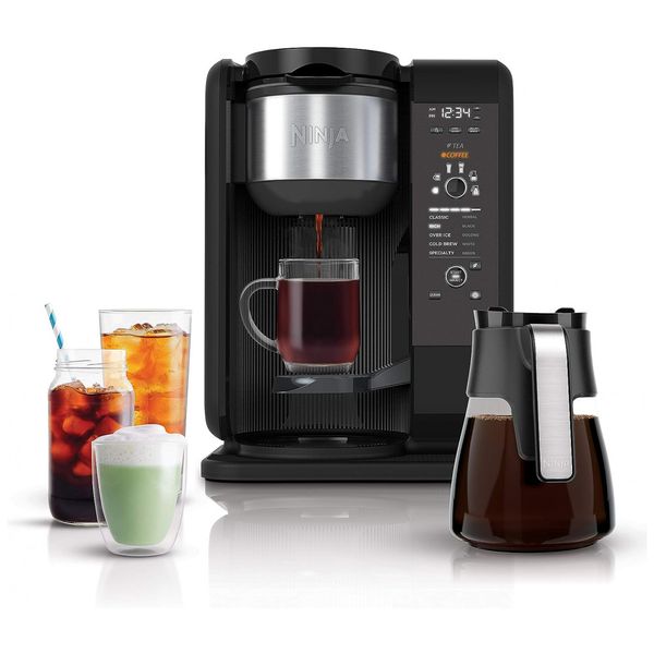 Cafeteira Elétrica Especial, faz bebidas quentes e frias, 110v, NINJA CP301, Preto