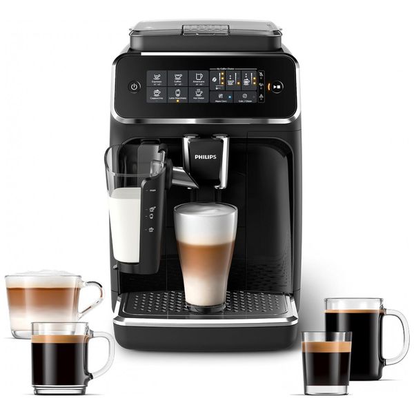 Máquina de café expresso totalmente automática série 3200 com LatteGo, preta, PHILIPS KITCHEN APPLIANCES EP3241, 54, Preto
