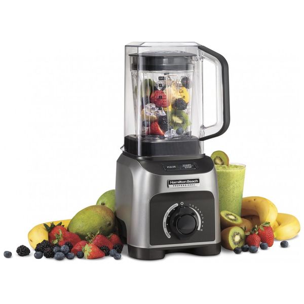 Liquidificador Profissional Silencioso Jarra de 946 mL com 4 Programas, 110V 1500W, HAMILTON BEACH 58870, Prateado