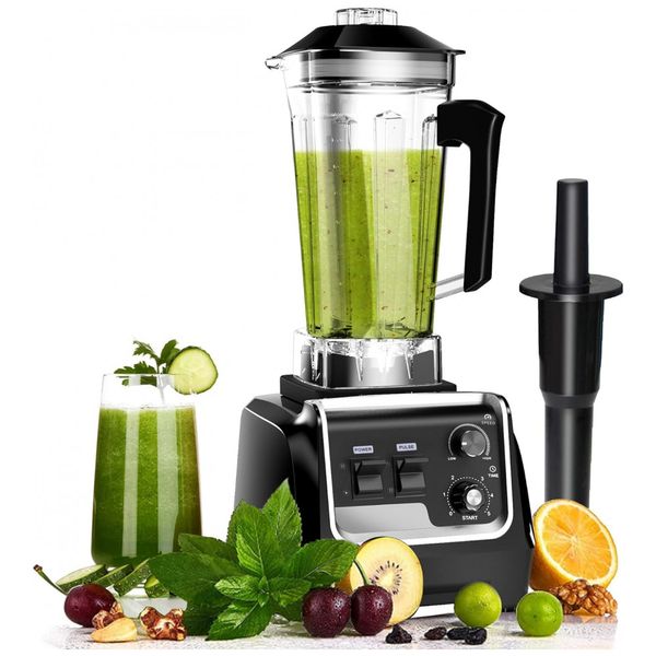 Liquidificador Profissional 2L com Temporizador e Velocidade Ajustável, 110V 2200W, UneedMe, Preto