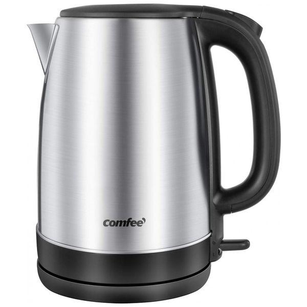 Chaleira Elétrica 1.7L, Aço Inoxidável, 1700W, 110v, COMFEE, Cinza