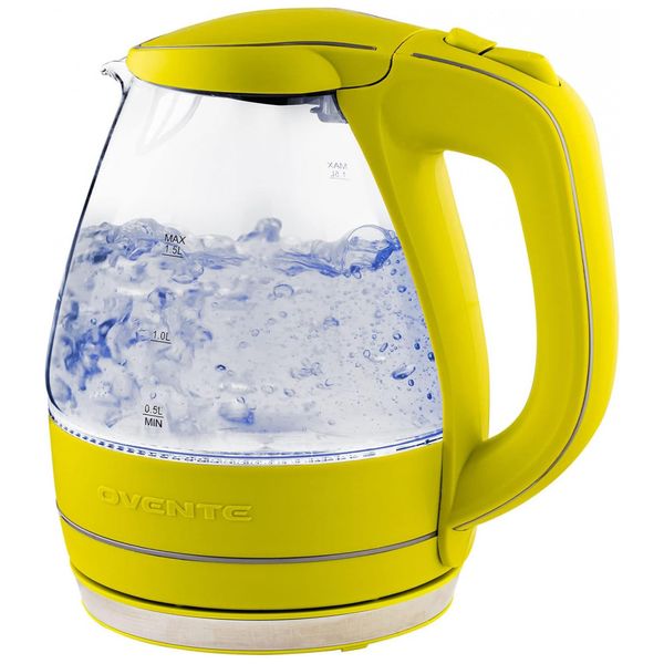 Chaleira Elétrica Portátil 1.5L 1100W com Desligamento Automático, 110v, OVENTE KG83G, Verde