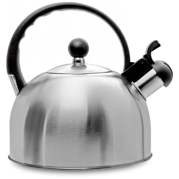 Chaleira de chá, aço inoxidável, VENOLY, Prateado