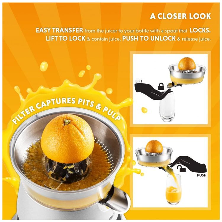 Espremedor-de-laranja-eletrico-Aco-inoxidavel-160-Watts-foto-2