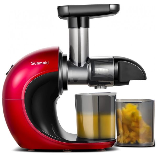 Centrífuga de Frutas com motor silencioso e função reversa, 110 V, SUNMAKI, Vermelho