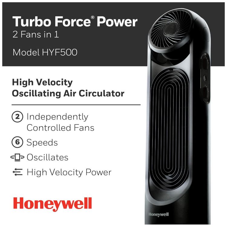 Ventilador-TurboForce-Torre-preto-HONEYWELL-HYF500-Preto-foto-1