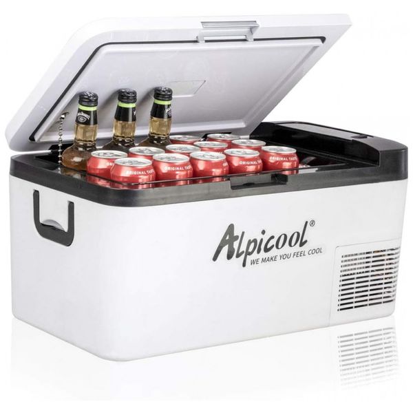 Geladeira e Frigobar para carro K18 para carro 12 v, 18 litros, ALPICOOL, Branco