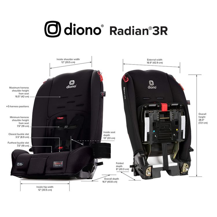 Cadeira-de-Bebe-para-carro-Radian-conversivel-preto-DIONO-foto-4