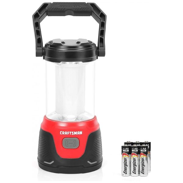 Lanterna de Led, 500 lumens com 6 Baterias AA Alcalinas Incluídas, CRAFTSMAN CMXLLAG65285, Vermelho