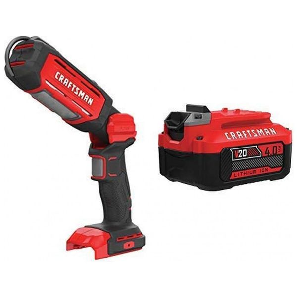 V20, Lanterna Led, Portátil com Bateria de Íon de Lítio, 700 lumens, CRAFTSMAN, Preto
