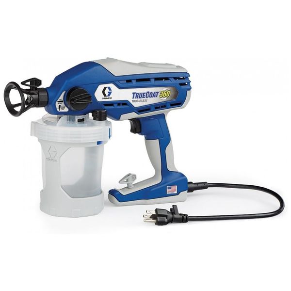 TrueCoat 360, Pistola de pintura, tinta pulverizadora airless 110 V, GRACO 16Y385, Azul