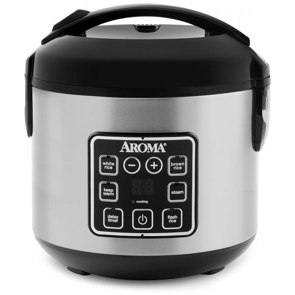 Panela Elétrica de Arroz, 1 L, 450W, preto, 110v, AROMA HOUSEWARES ARC 914SBD, Preto