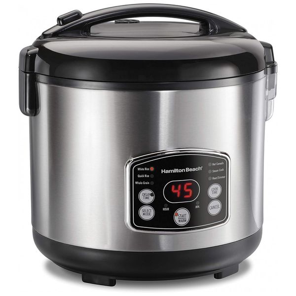 Panela Elétrica de Arroz, 7 L, 700 W, 110 V, HAMILTON BEACH 37548, Prateado