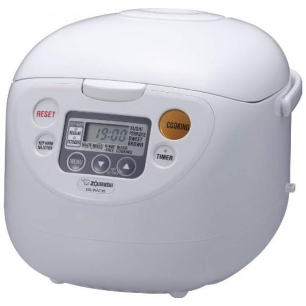 Panela Elétrica de Arroz, 2,3 L, 610W, branco, 110v, ZOJIRUSHI NS WAC18 WD, Branco