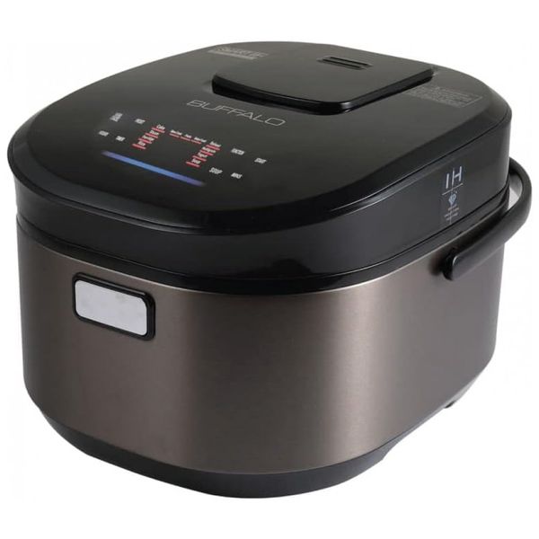 Panela Elétrica de Arroz, 1,5 L, 1000W, preta, 110v, BUFFALO, Preto
