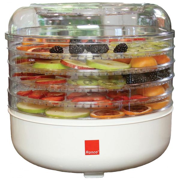 Desidratador de Alimentos, com 5 bandejas, 125W, 110v, RONCO Classic, Branco