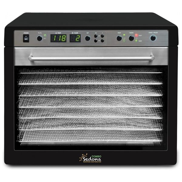 Desidratador de Alimentos, com 7 bandejas, 480W, preta, 110v, TRIBEST SD S9150 B, Preto