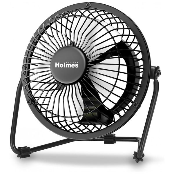 Mini Ventilador de Mesa com 1 Velocidade, 110V 13W, Holmes, Preto