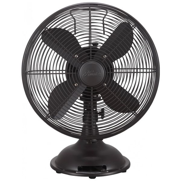 Ventilador de Mesa com 3 Velocidades, 48W, 110V, HUNTER 90406, Preto