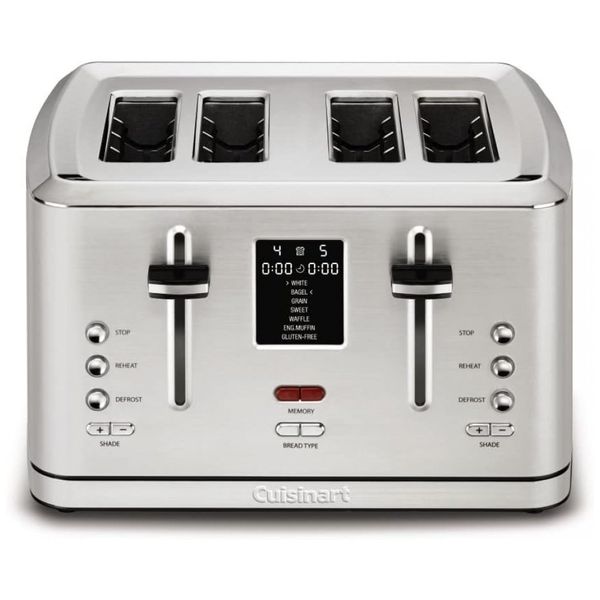 Torradeira, com 4 fatias, 1800W, aço inoxidável, 110v, CUISINART CPT 740, Prateado