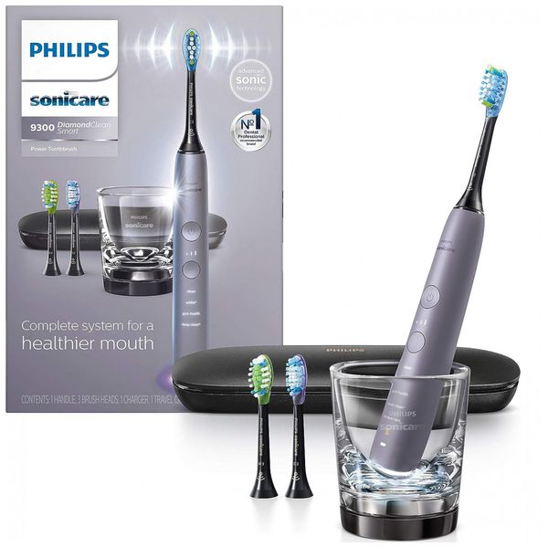 DiamondClean Escova de Dentes Elétrica, Smart, recarregável, 1 unidade, cinza, PHILIPS SONICARE HX9903, 41, Cinza