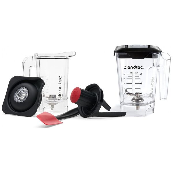 Copo, Jarra para liquidificador, 2 unidades, capacidade de 1L, 37OZ e 1,3mL, 46OZ, BLENDTEC 40 610 01, Preto