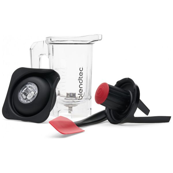 Copo, Jarra para liquidificador, com tampa e espátula, capacidade de 1,094mL, 37OZ, BLENDTEC 40 620 54, Preto