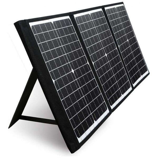 Painel Solar, portátil e carregador dobrável com saída USB, 60W, 18V, 1 unidade, PAXCESS, Preto