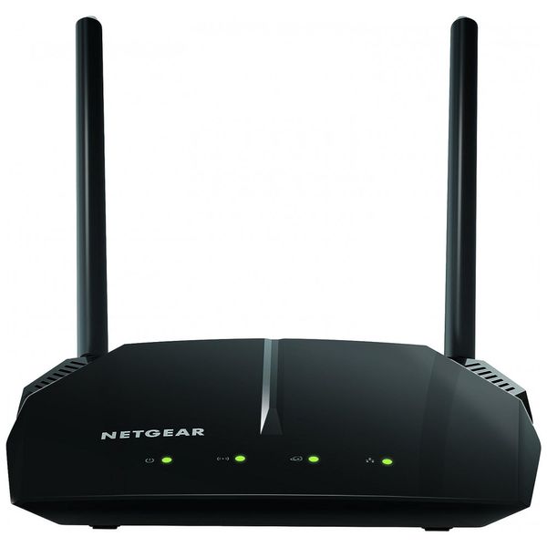 AC1200 Wi Fi Dual Band Roteador Velocidade 1200 Mbps até 20 aparelhos área 111 m2, NETGEAR R6120 100NAS, Preto