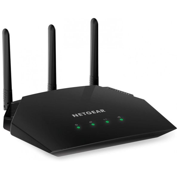 AC1600 Wi Fi Dual Band Roteador velocidade 1600 Mbps até 20 aparelhos área 111 m2, NETGEAR R6330 1AZNAS, Preto