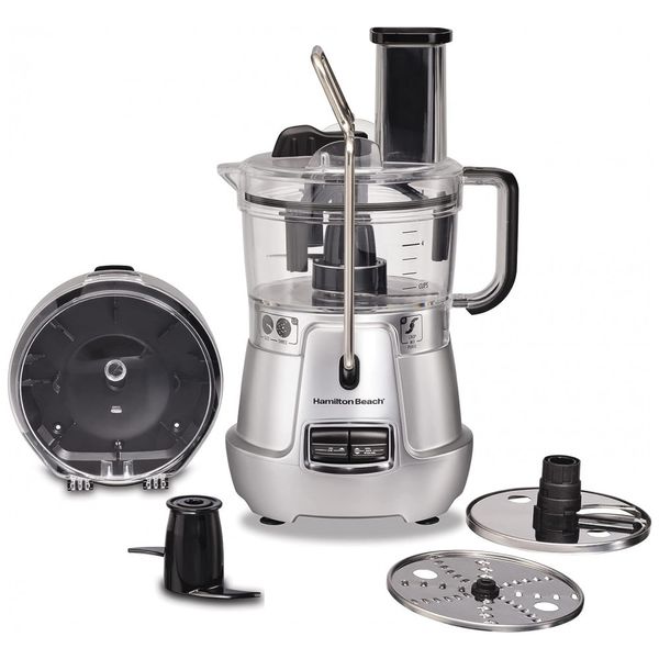 Processador de Alimentos, capacidade de 1,8L, 8 xícaras, 450W, prata, 110v, HAMILTON BEACH 70820, Prateado