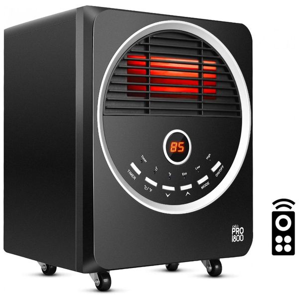 Aquecedor Elétrico Portátil com Proteção de Tombamento e Superaquecimento, 1500W, 1000W, AIR CHOICE GD9215BD6 J, Preto