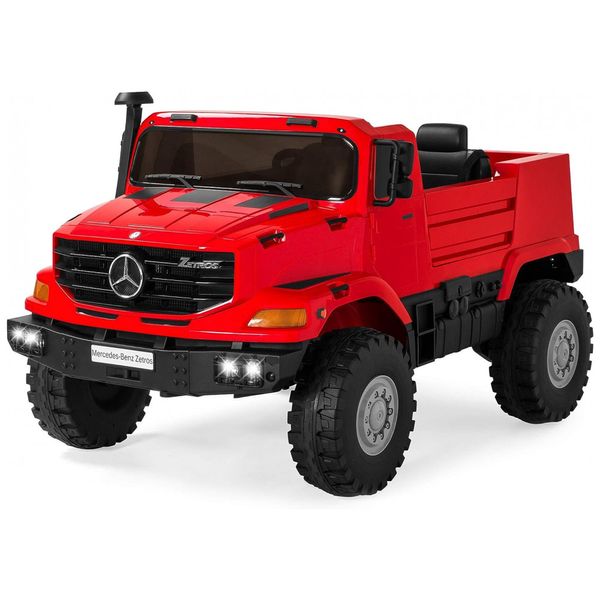 Carrinho Elétrico SUV, 24V, 2 lugares, velocidade 5 km por hora, com entrada AUX, sons e luzes, de 2 a 7anos, BEST CHOICE PRODUCTS, Vermelho