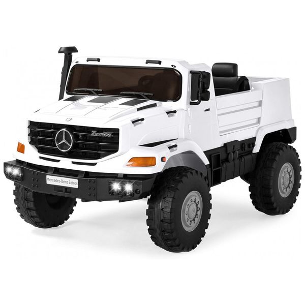 Carrinho Elétrico SUV, 24V, 2 lugares, velocidade 5 km por hora, com entrada AUX, sons e luzes, de 2 a 7anos, BEST CHOICE PRODUCTS, Branco