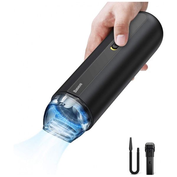 Aspirador de pó portátil sem fio Alta potência Recarregável USB automático DC 15V, BASEUS A2, Preto