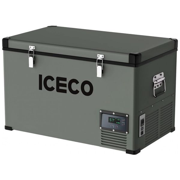 Mini Geladeira e Frigobar para carro VL74 Portátil, DC 12, 24V, AC 110 Capacidade 74 L, 220v, ICECO, Cinza escuro